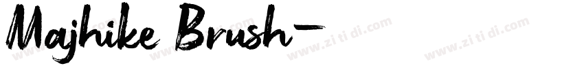 Majhike Brush字体转换